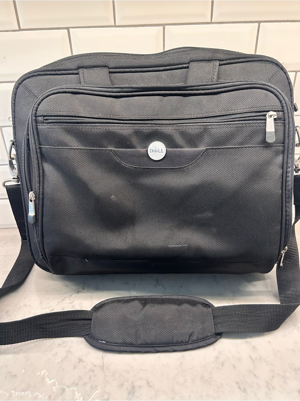 Dell Black Laptop Messenger Bag - Durable Business Brief